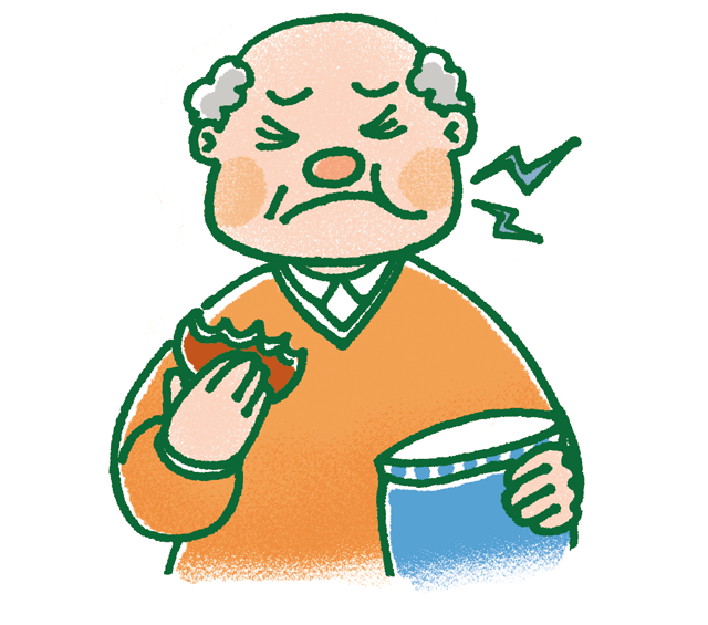 入れ歯が痛くて強く噛めない・・・